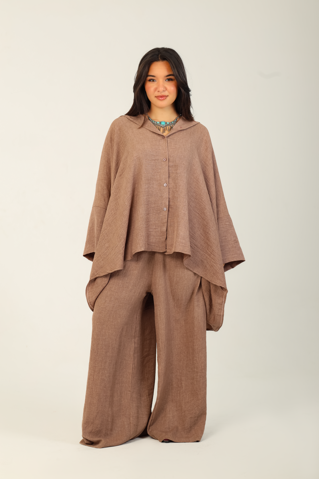 Flow Kimono Set - Mocha