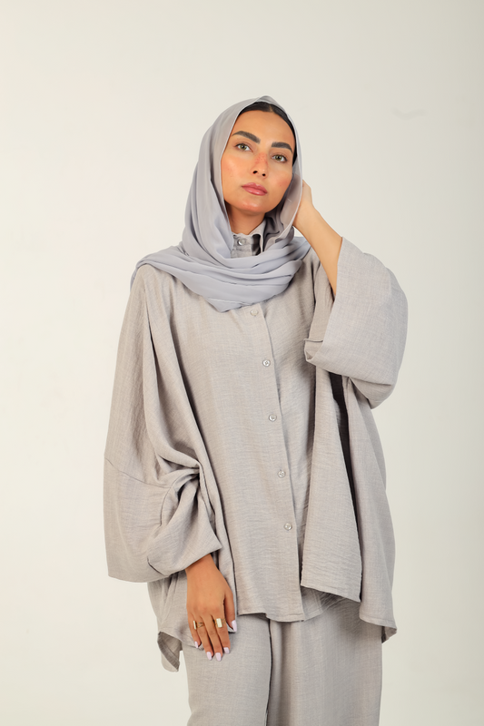 Flow Kimono Set Grey