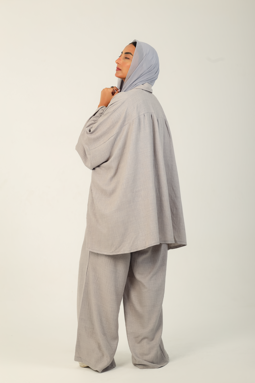 Flow Kimono Set Grey
