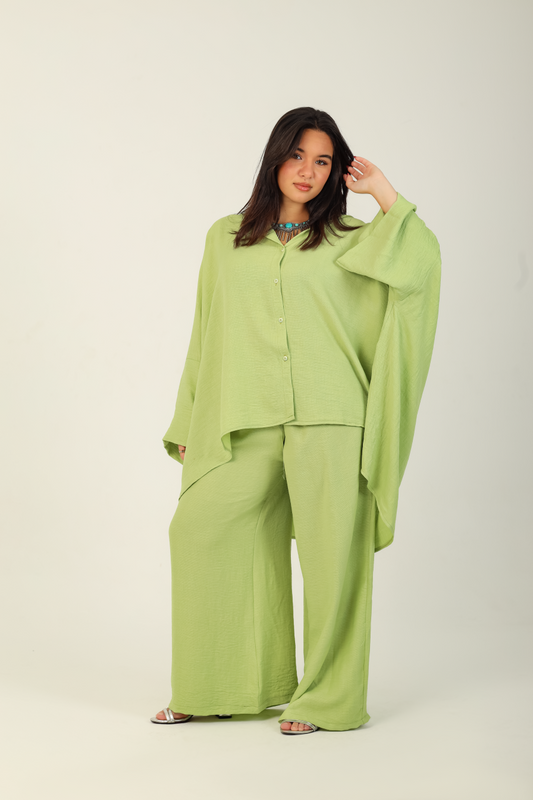 Flow Kimono Set - Pistachio
