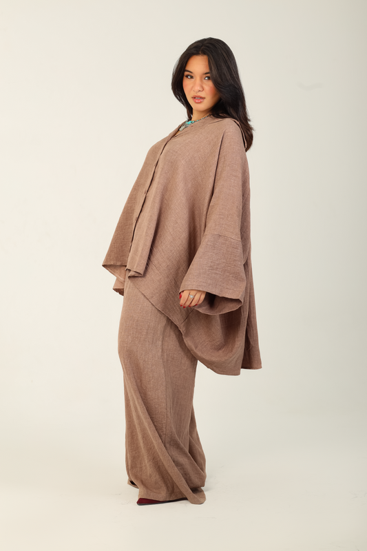 Flow Kimono Set Mocha