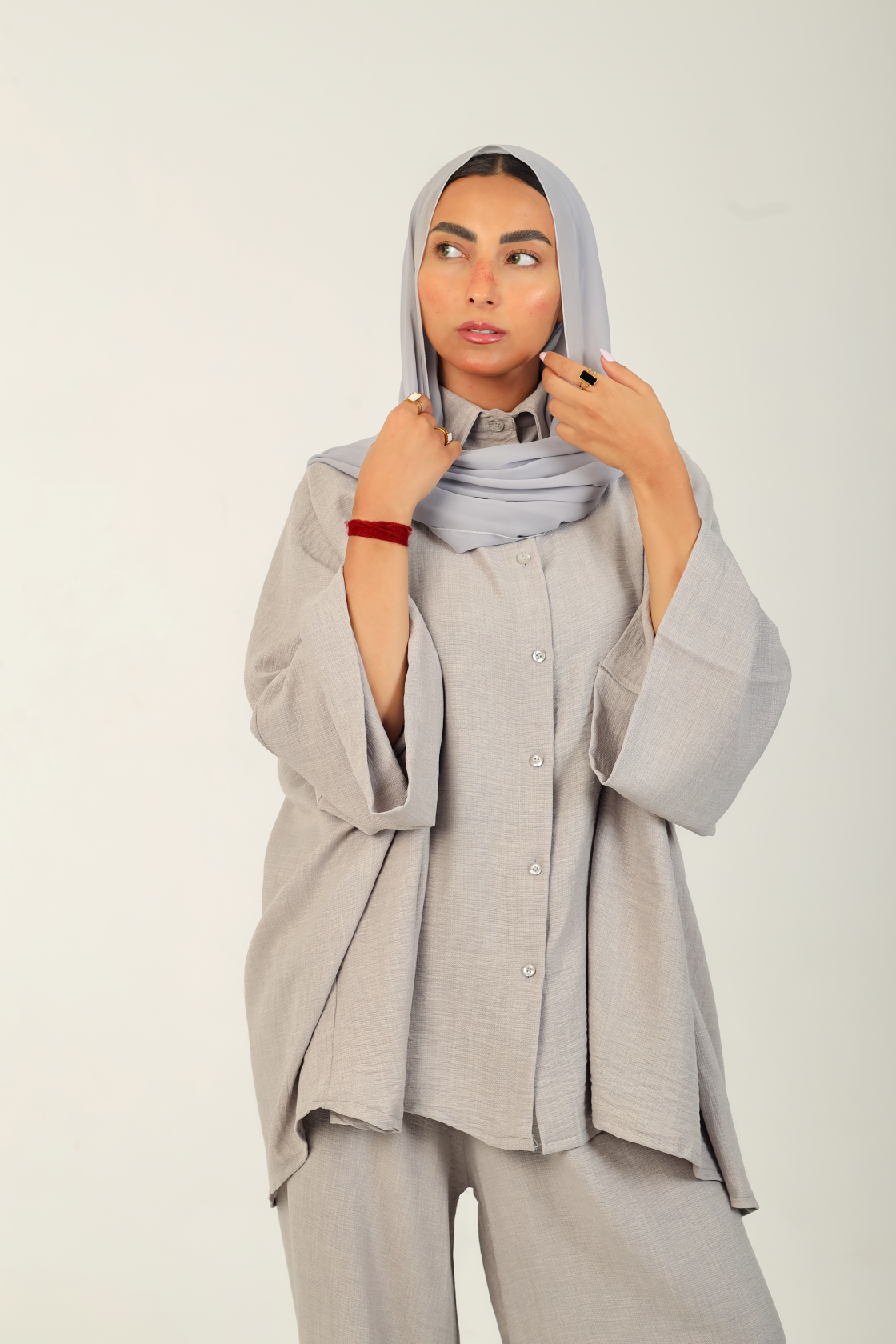Flow Kimono Set Grey