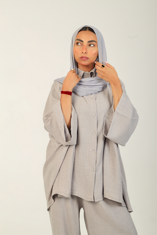 Flow Kimono Set Grey