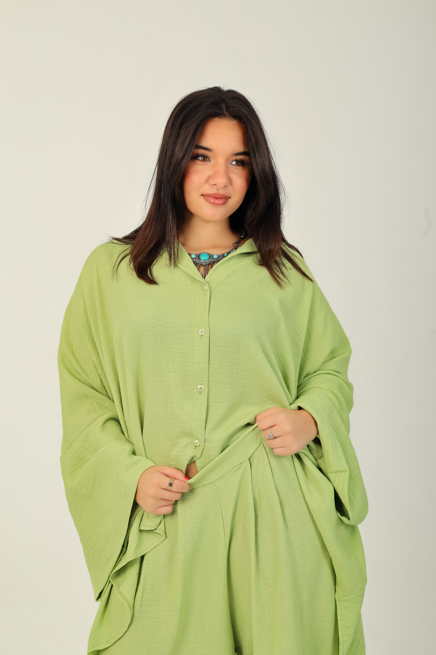 Flow Kimono Set Pistachio