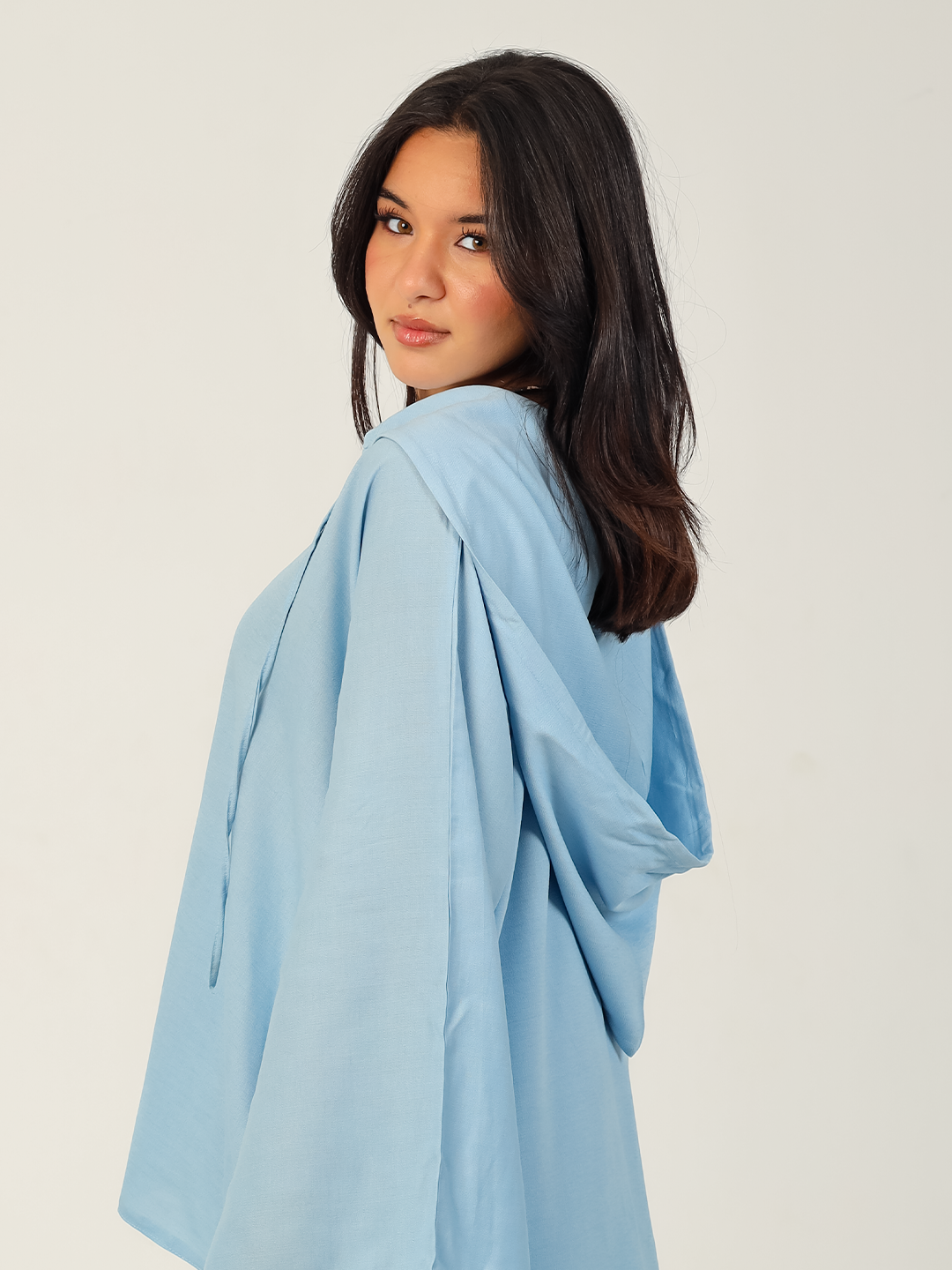 Hooded Relaxed Set - Powder Blue
