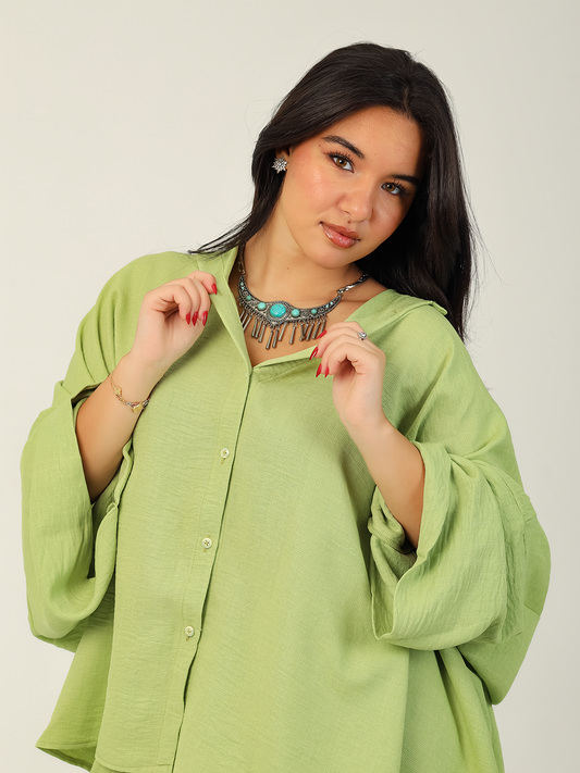Flow Kimono Set - Pistachio