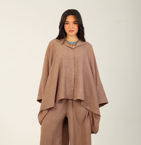 Flow Kimono Set - Mocha