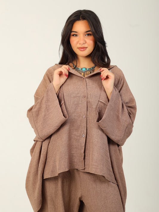Flow Kimono Set - Mocha